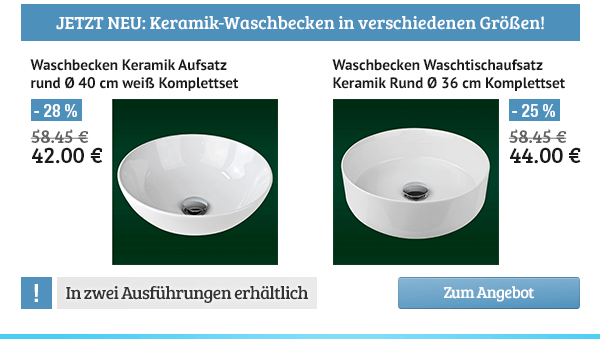 Angebot-Waschbecken