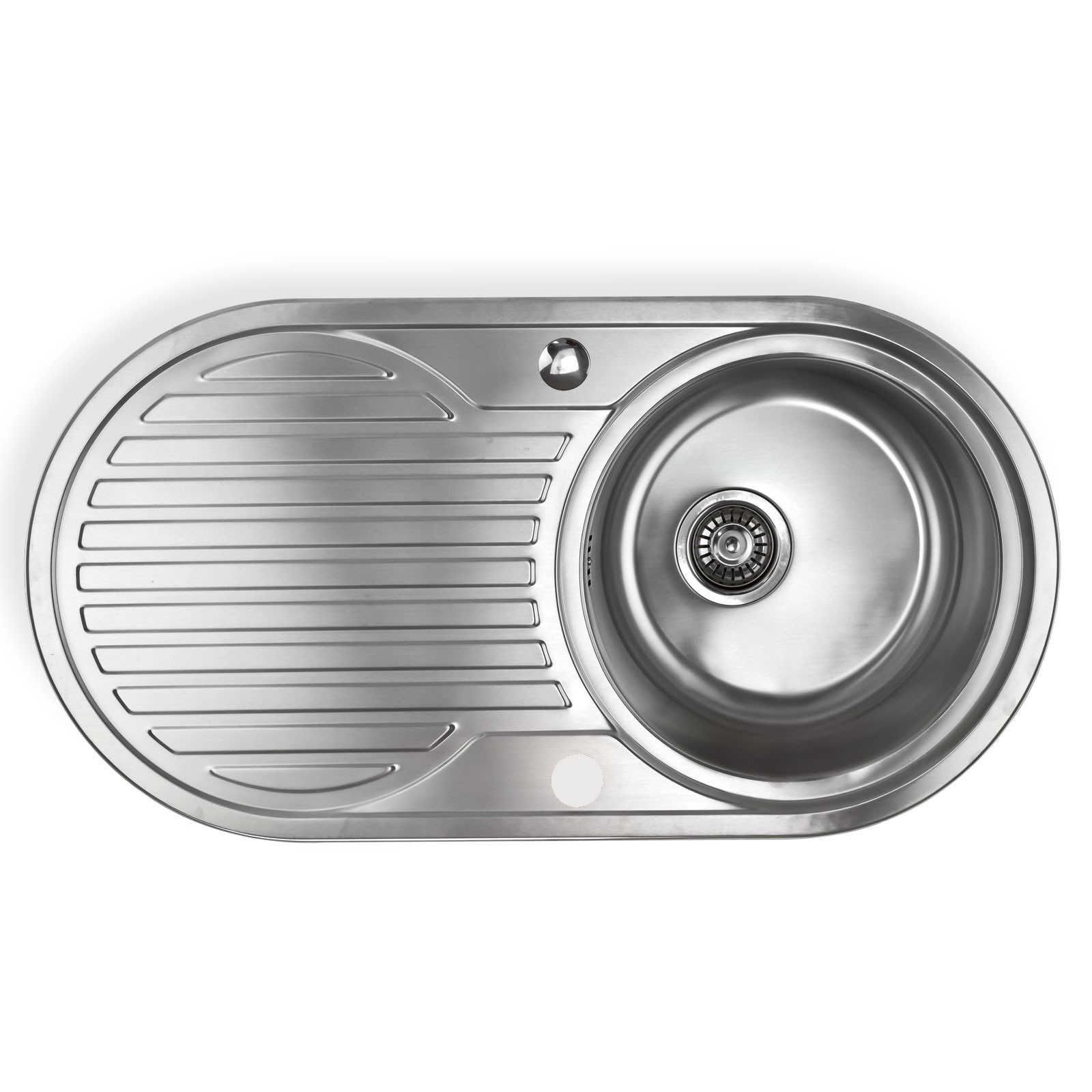 Edelstahl Waschbecken Spüle rechts Einbauspüle Spülbecken Küchenspüle