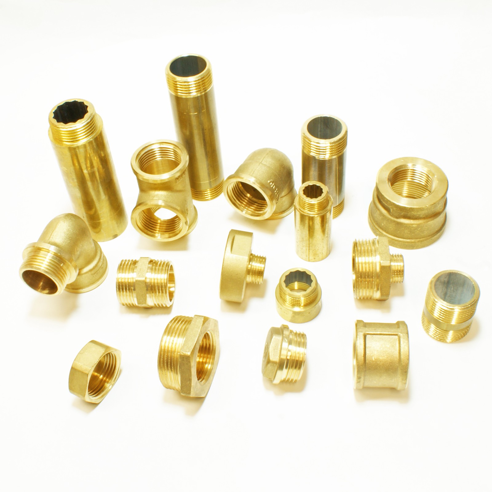 Messing ★ Fitting ★ Gewindefittinge ★ 1/8 bis 2 Zoll ★ Wasserleitung