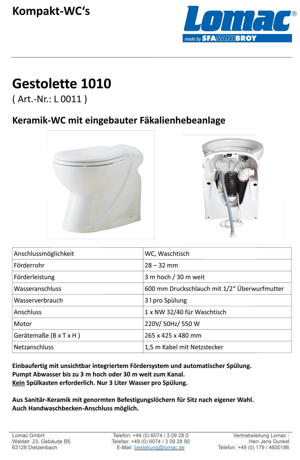 Stand Wc Mit Pumpe Gestolette 1010 Keramik Wc Mit Hebeanlage Stabilo Sanitaer