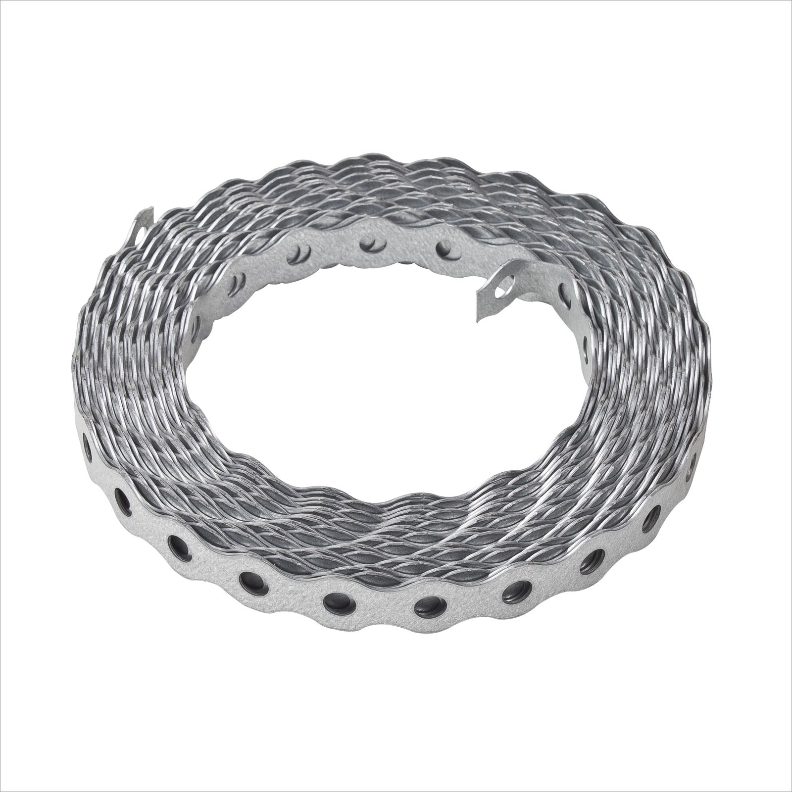 Montageband 17mm 10m Lochband gewellte Kanten verzinkt