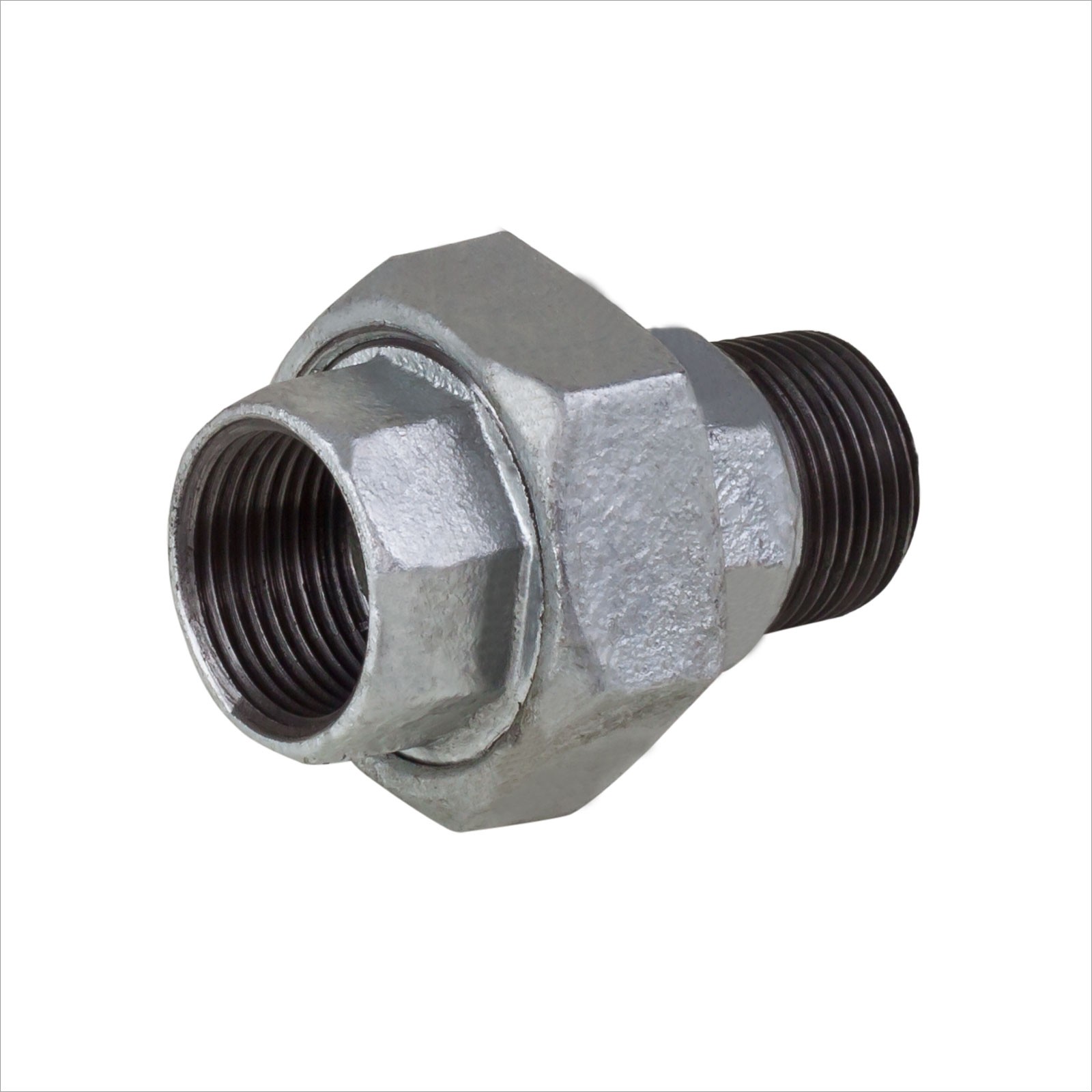 Rohr Verschraubung 2 Zoll IG/AG verzinkt mit Dichtung